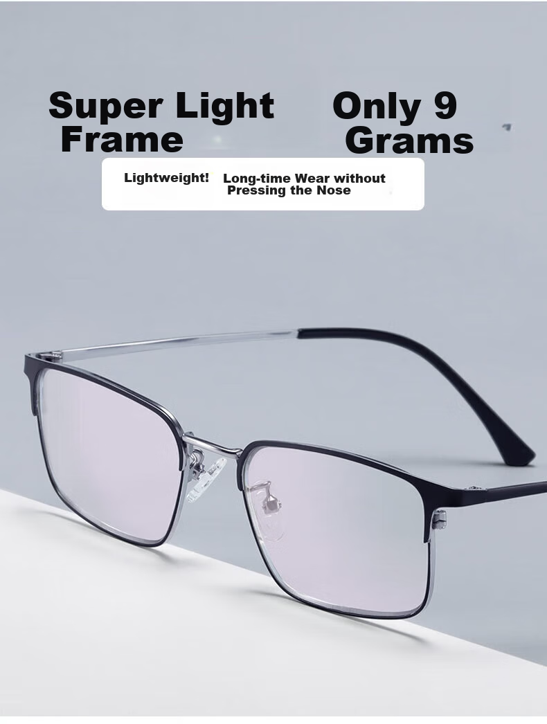 LESCA LUNETIER Ultra-Light Anti-Blue Light Protective Eyewear for Men And Women with Presbyopia, Bifocal Progressive Multi-Focus High-Definition Reading Glasses for School Opening 11