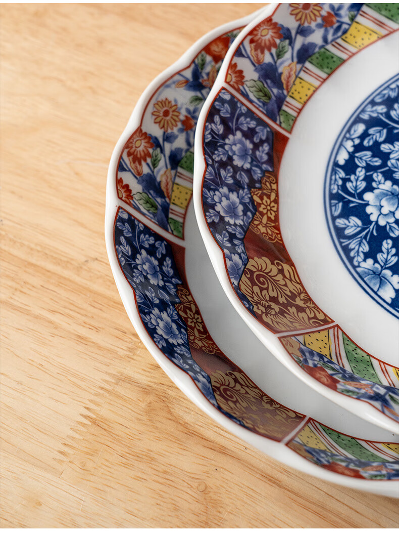 Mino Yaki Japanese Imported Tableware Set, Palace-Style Bowl And Plate Dinnerware Set, 10-Piece Combinatio 3