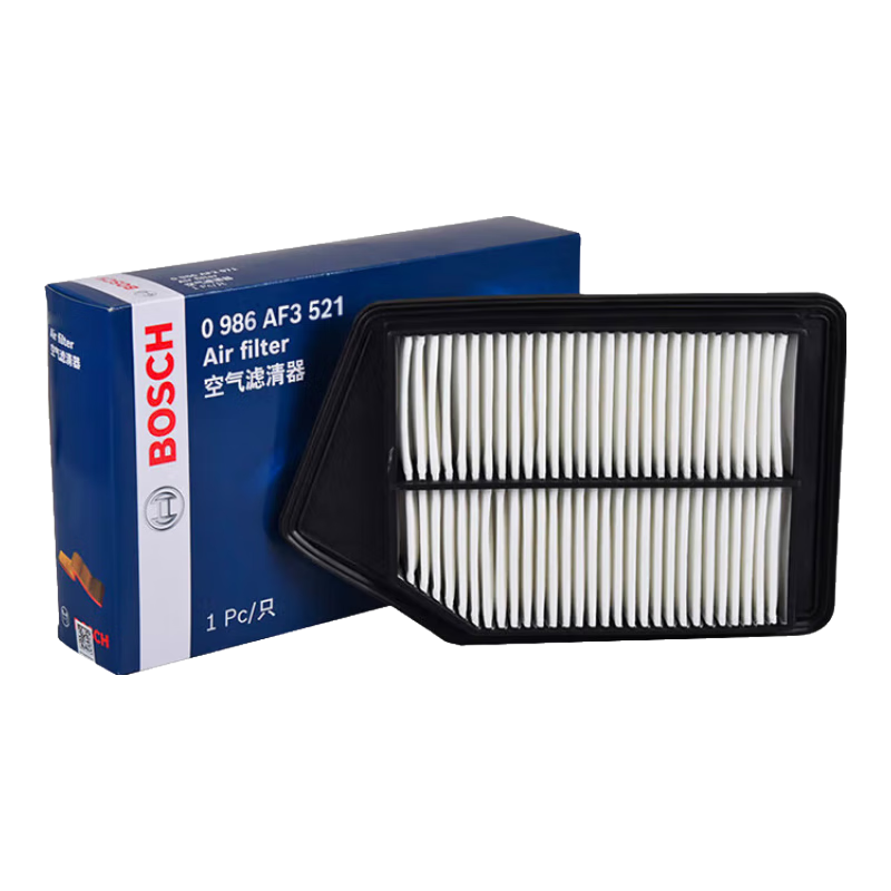 BOSCH Oil-Resistant Air Filter Element 3521 for Honda Accord 9th Generation, Civic Si/Acura TLX/TLX-L