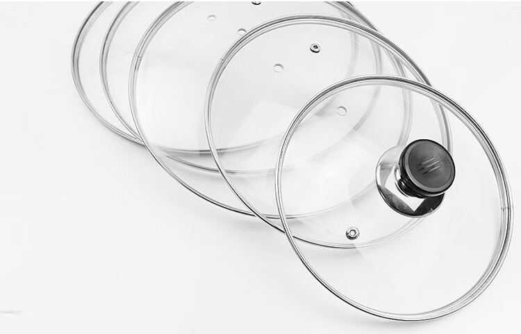 MAXCOOK Glass Soup Pot Lid, 304 Stainless Steel Rimmed Frying Pan Lid, Steamer Lid, 20cm MCPJ9593 15