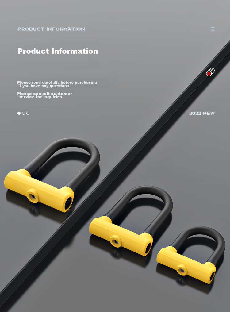 Move Iron Electric Bicycle Lock, U-Shaped Double-Opening Lock for Motorcycles And General Use, Silicone Waterproof Anti-Pry Anti-Theft Lock, Hydraulic Cut-Resistant Cycling Equipment Accessory [Extended Version] 13