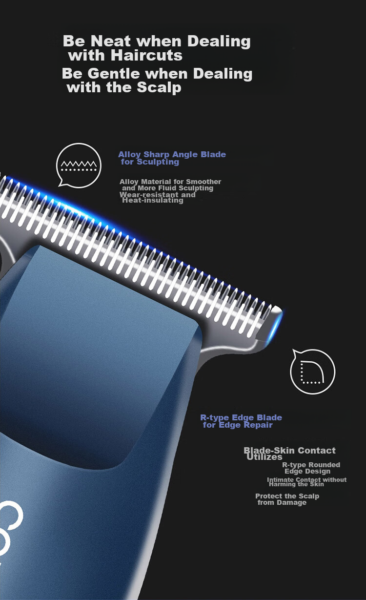 CONFU Hair Clipper, Electric Shaver, Professional Hair Trimmer, Salon And Home Use Scissors, KF-T118 Graduation Gift 5