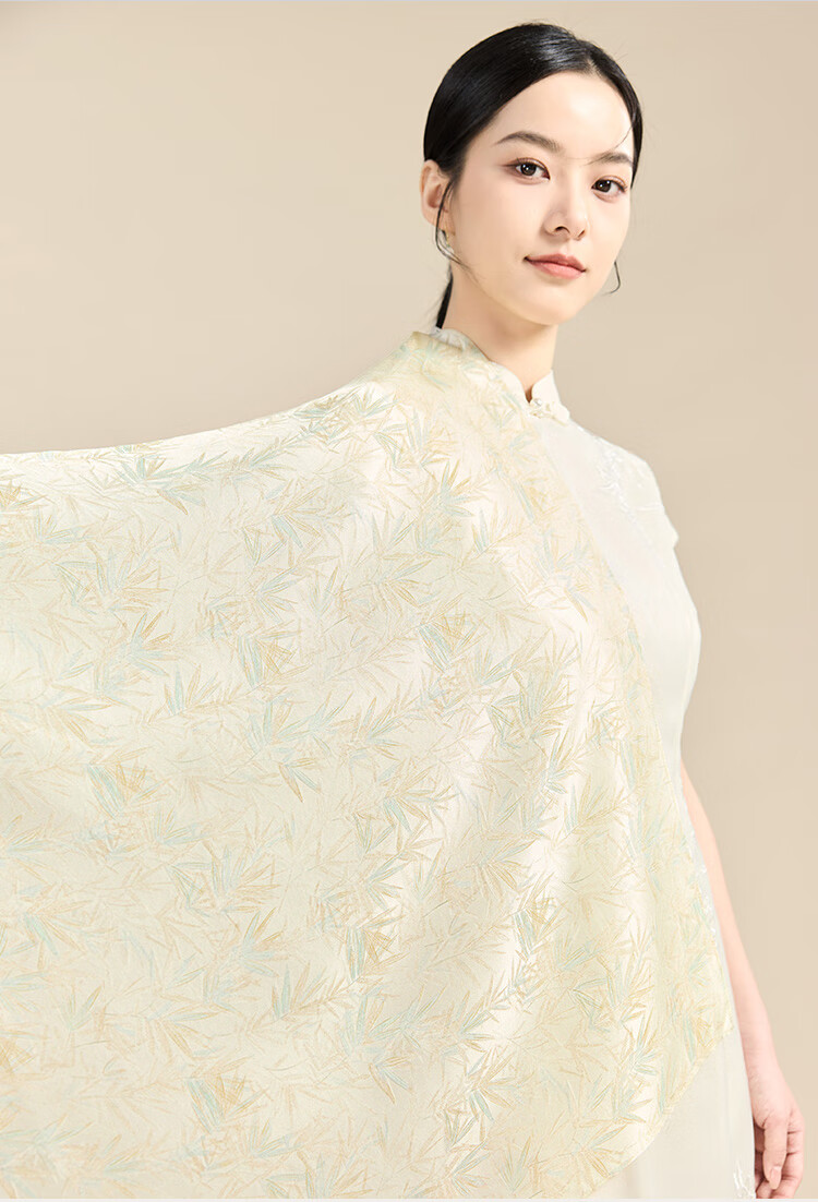 JIUMU 100% Mulberry Silk Scarf, Square Shawl, Women's Wrap, Gift for Girls And Mothers, Mid-Autumn Festival Birthday Present, Gift Box Set 18