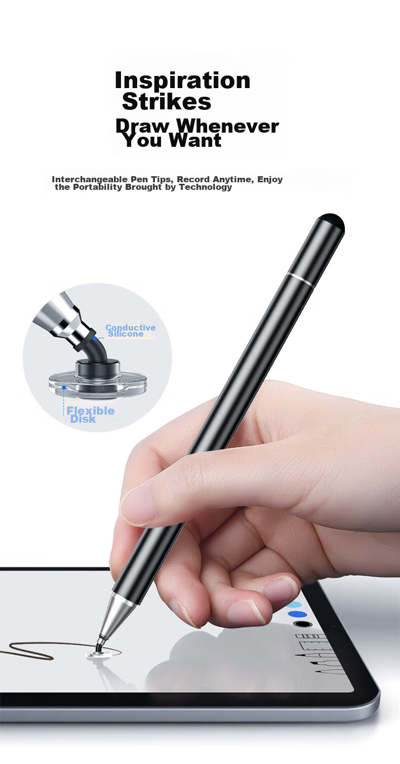 LinkStone Metal Retractable Teaching Pointer, Seewo Electronic Whiteboard Touch Pen, Multimedia Teaching Capacitive Pen All-In Smart Blackboard, Handwriting Pen, Learning Machine Touch Screen Pen, White 3