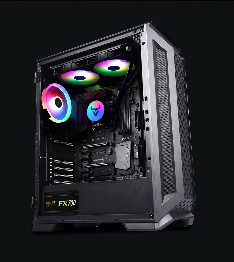 BUBALUS HanZhan 240 All-in-One CPU Liquid Cooler (Multi-Platform/Supports Intel LGA2011/AMD/RGB Waterblock/PWM Smart Temperature Control/PC Fan) 12
