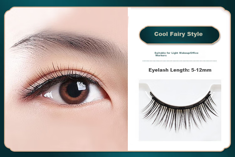 UPLUS Sharpened 3D Natural Dense False Eyelashes, One-Piece Style, 3 Pairs, 04 Full-Length Eyelashes, Hard Stem, Cosplay Stage Makeup 5