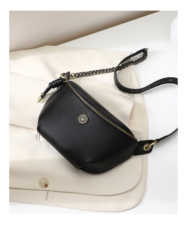 Viney Leather Handbag for Women, Brand Crossbody Chest Bag, Stylish Shoulder Dumpling Bag, Birthday Gift, Versatile Present for Girlfriend Or Wife 3