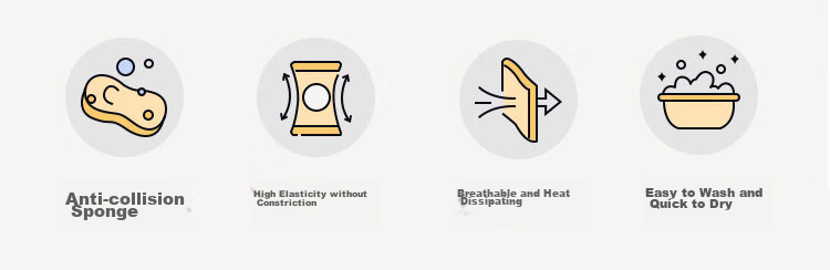 Aibaoshi Baby Knee Pads Summer Ice Silk Crawling Knee And Elbow Protectors for Children's Walking, Anti-Collision Knee Guards Hello Bear S359 2