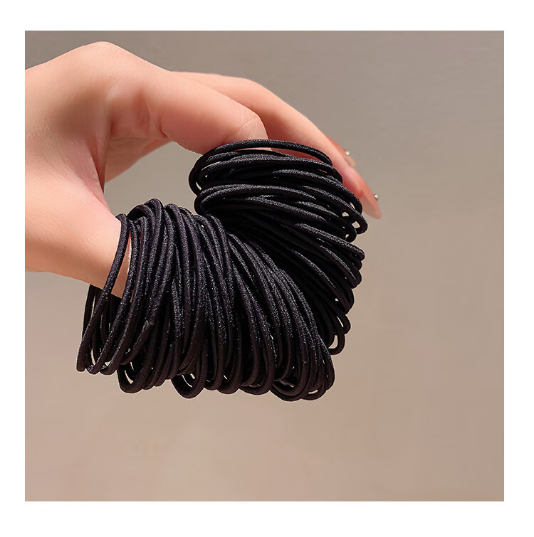 Chense Hair Ties [50 Pieces], Women's High Ponytail Hair Bands, Elastic Rubber Bands for Styling Hair 14