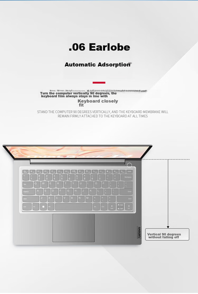 JPLAYER Laptop Screen Protector + Keyboard Cover, 13.3-Inch 16:9 Universal HD Transparent LCD Protective Film Set, Suitable for Lenovo, ASUS, Dell ThinkPad 17