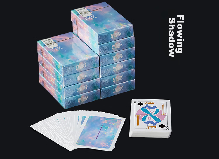 Zihu Playing Cards, Poker Cards for Practice without Shuffling, Texas Hold'em Cards, Guandan Thickened Creative Doudizhu Cards, Four Decks Set 10