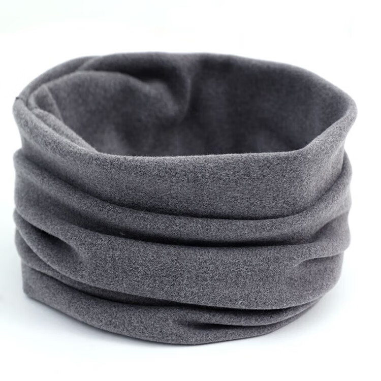 BWNK Neck Warmer for Men And Women, Autumn And Winter Warm Fleece-Lined Thick Knitted Hat, Outdoor Cycling Cold Protection Neck Gaiter, Black 7