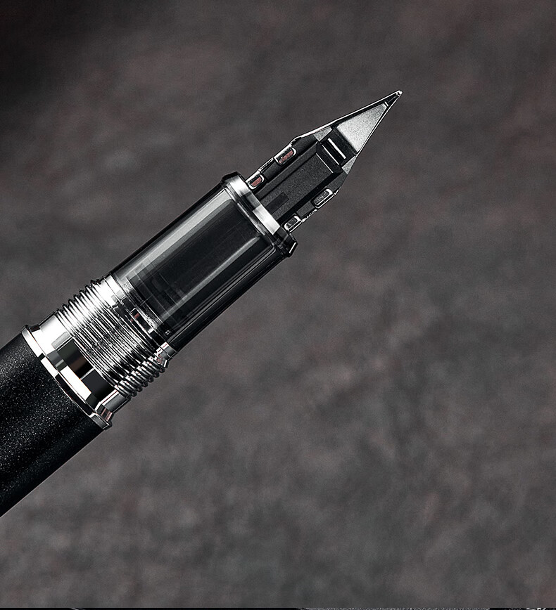 PLATINUM Fountain Pen Gift Box PNS-5000 with Iridium Nib for Calligraphy Practice, Business Office Signature Pen, Replaceable Ink Cartridge, Dark Cloud Mother F Nib 5