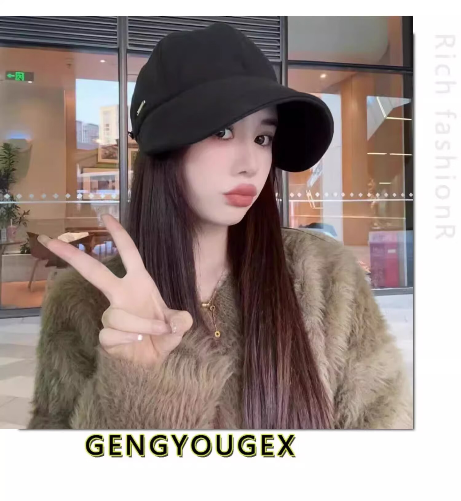 MMOPTOP Korean-Style Wide Brim Face-Covering Baseball Cap for Women, Versatile Spring And Autumn Fisherman Hat, Celebrity-Inspired Casual Woolen Hat 12