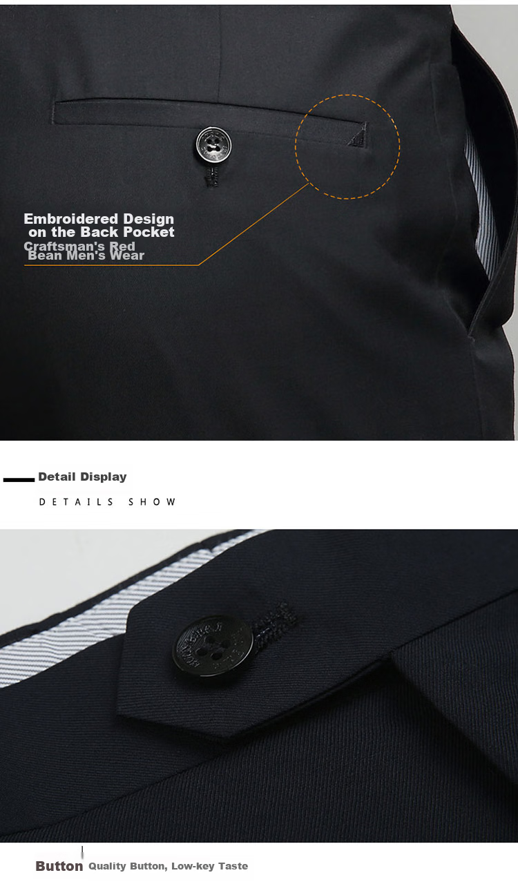 Hodo [Wrinkle-Free Draping] Men's Refined Casual Comfortable Stretch Pants, Easy-Care 10