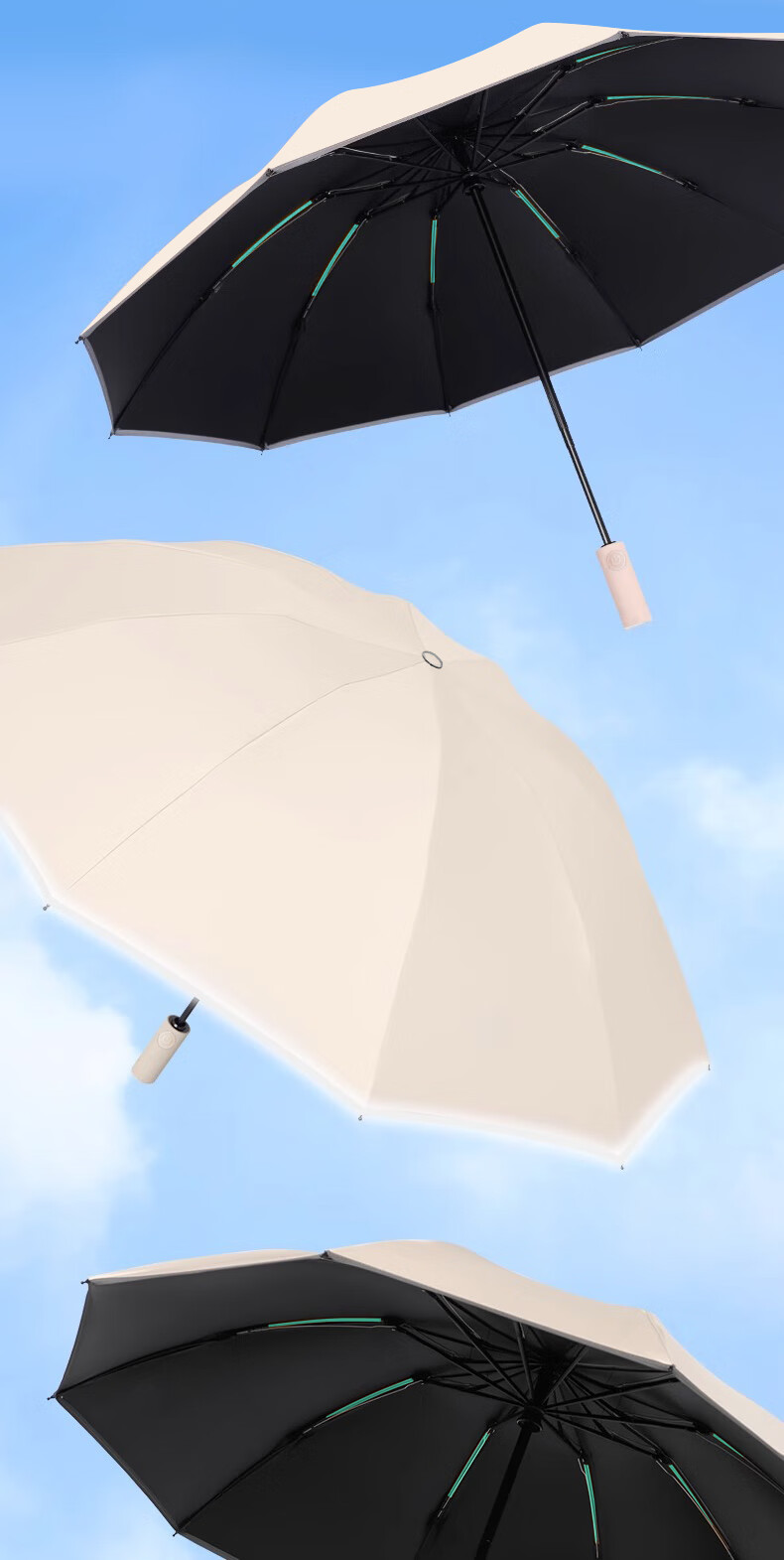 Bahainiao Umbrella, Reverse Automatic Sun And Rain Dual-Use Parasol, Car-Mounted Sunshade, Reinforced 20-Rib Windproof Folding Umbrella for Men And Wome 14