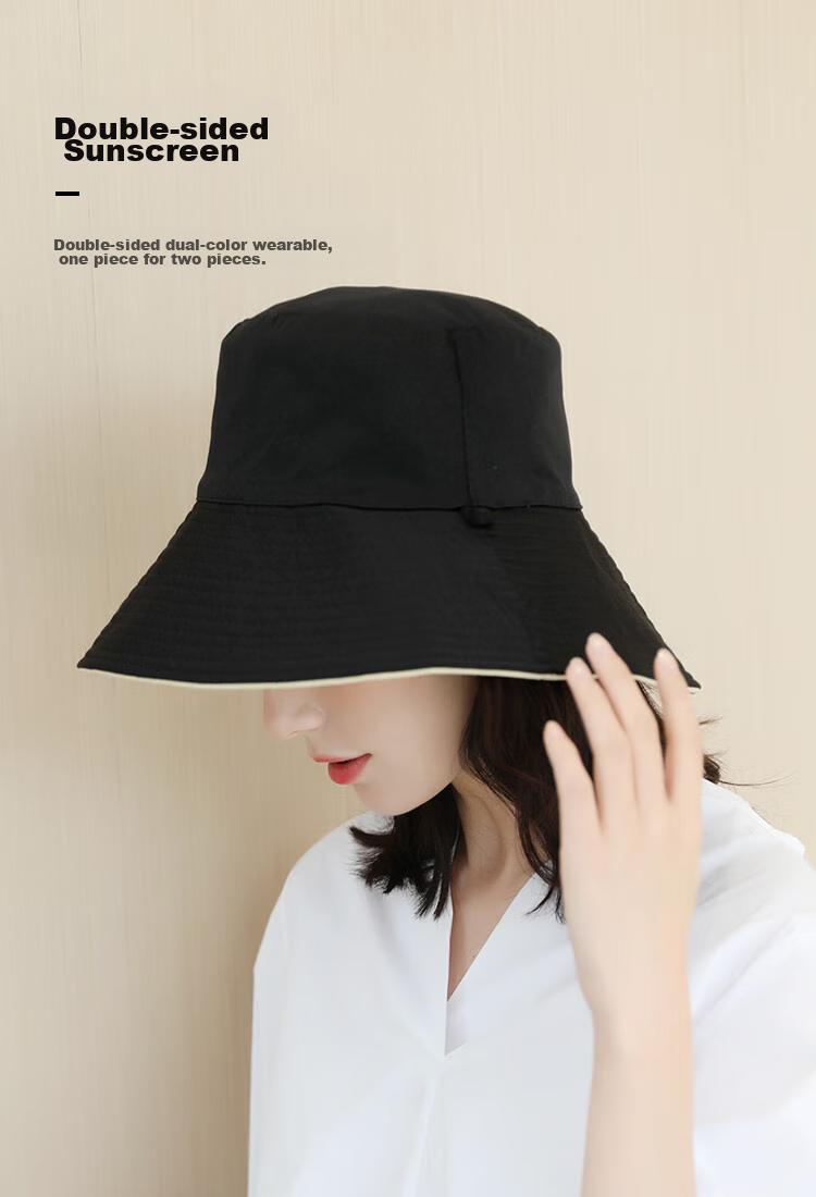 JIUMU Sun Protection Hat for Women, Sun Visor Cap, Fisherman Hat, Summer Outdoor Face-Covering UV-Resistant Hat 7