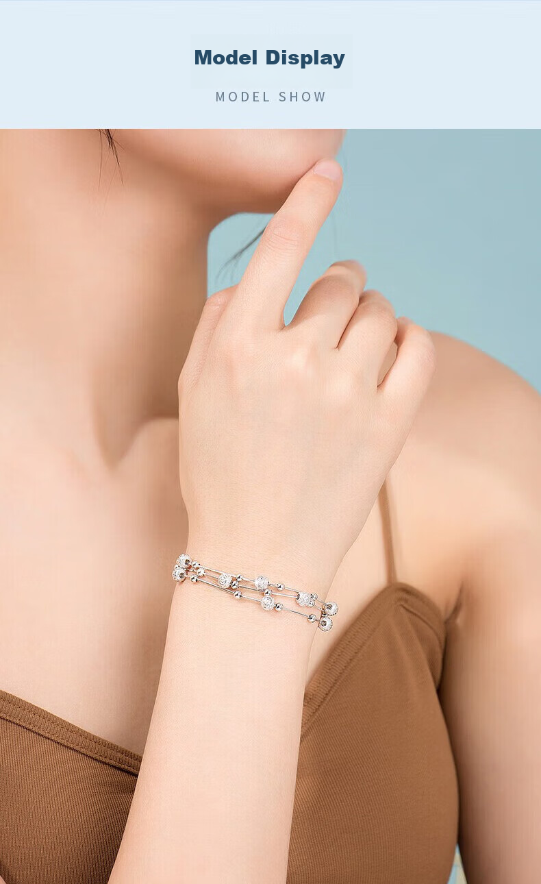 Zhoubaifu [1000+ Stores] San Sheng Shi Bracelet, Women's Wristband, Birthday Gift for Girlfriend Or Wife 13