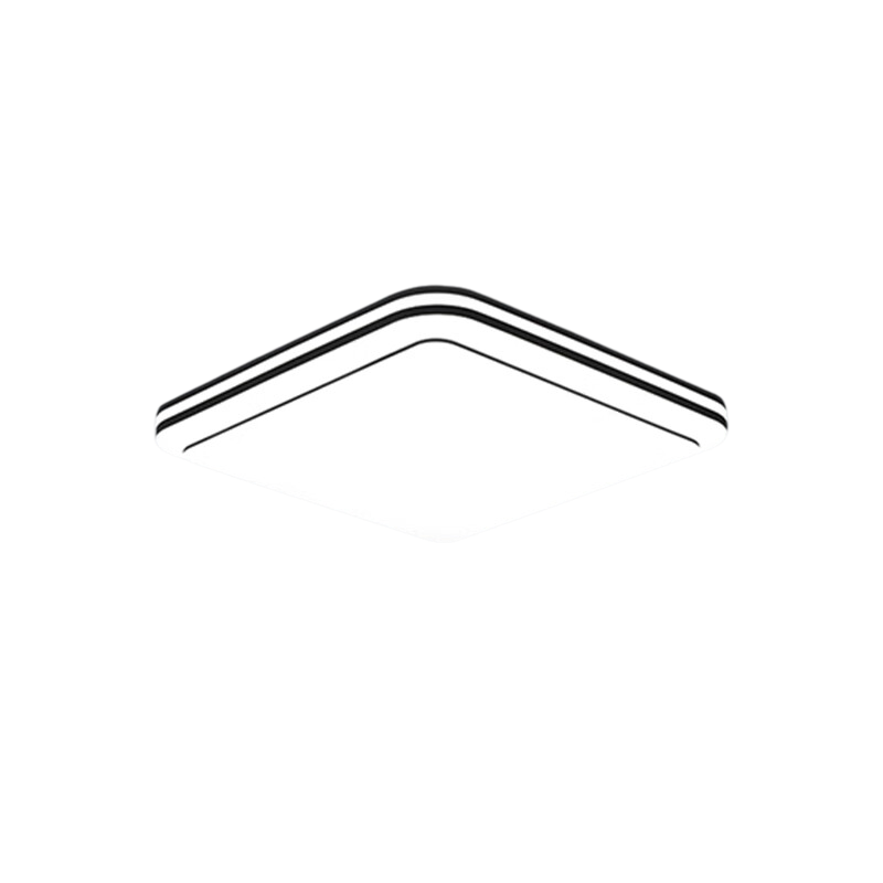 NVC LED Ceiling Light, Stylish Lighting Fixture, Double-Layer Illumination Lamp, Study And Bedroom Lighting, Square Lamp, 36W, Three-Color Options, Installation Included