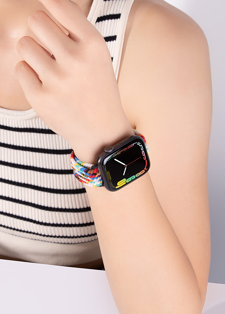 Binghong Compatible with Apple Watch Bands for S12, S10 Women's Slim Waist, S11 Ultra 4, 3 SE 3, Apple Watch Magnetic Braided Band for IWatch Ultra 2 And S9 9