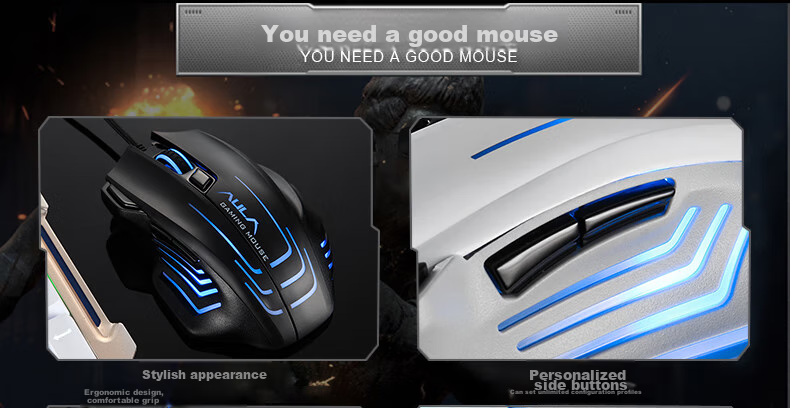 AULA X9Max Lightweight Wireless Mouse PAW3395 2.4G/Bluetooth/Wired Tri-Mode Native Dual 8K Report Rate Office Gaming Esports Mouse Fluid Red 3