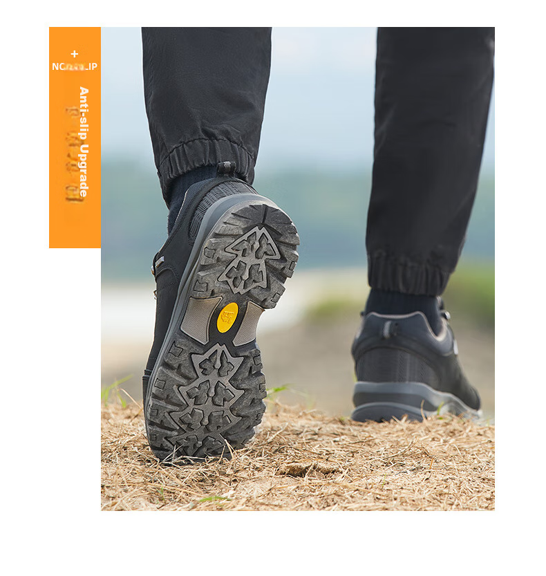 CAMEL Outdoor Hiking Shoes for Men, Leather, Durable, Shock-Absorbing, Casual Sports Shoes for Climbing, Model 6935 14