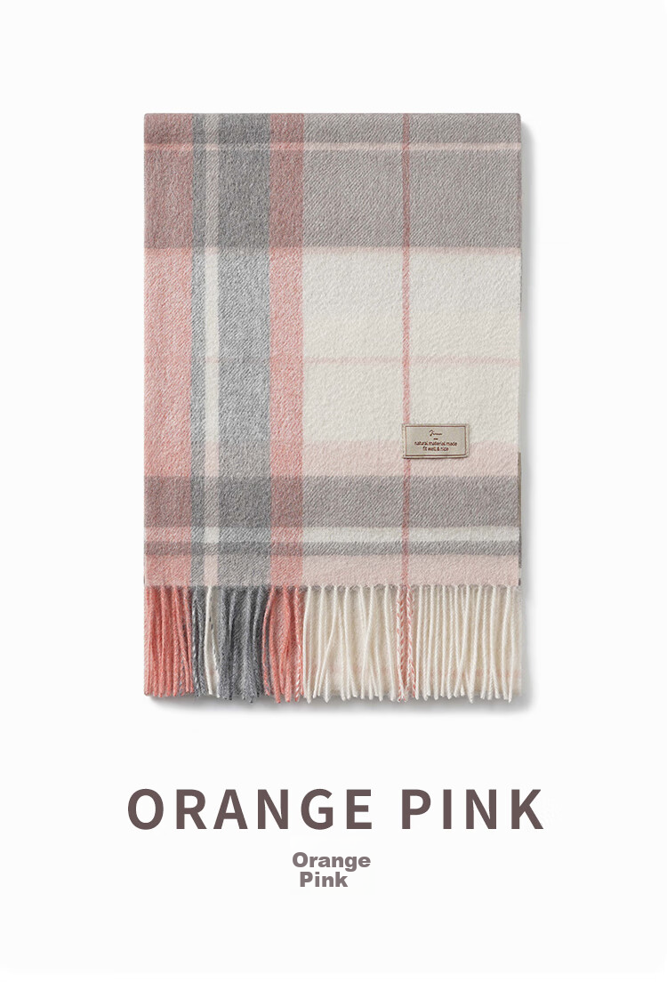 JIUMU 100% Cashmere Scarf for Women, Autumn And Winter Shawl, Warm Neck Wrap, Gift for Girls, National Day Birthday Present, Gift Box Set 14