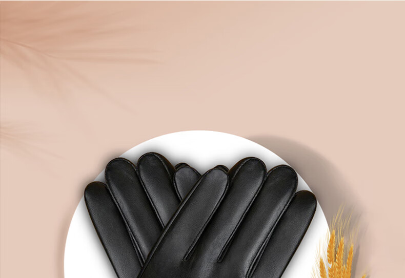 RED DRAGONFLY Genuine Leather Gloves for Women, Winter Riding Warmth, Motorcycle Windproof Water-Resistant, Fleece-Lined Thickened Touchscreen Lambskin Gloves 1