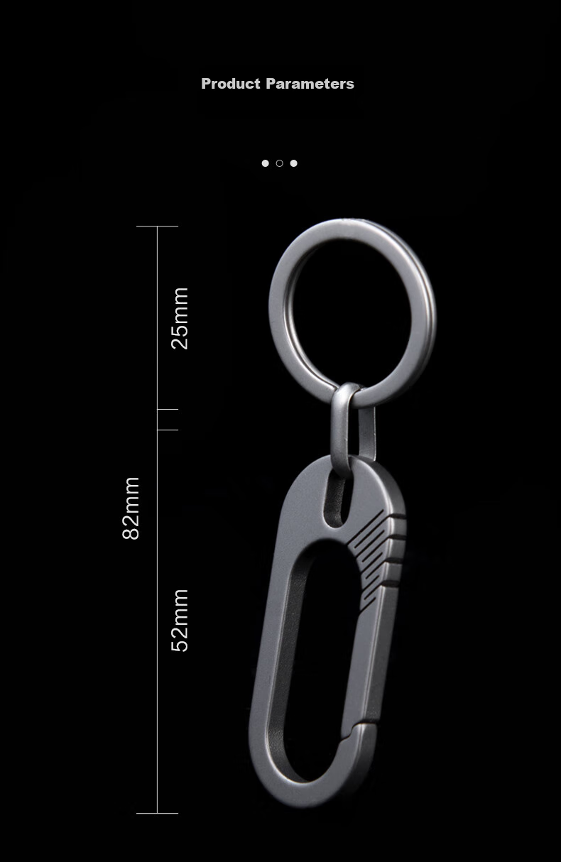 YORA Titanium Alloy Car Key Chain, Men's Pendant, Key Ring, Waist-Hanging Key Fob for Electric Vehicles And Motorcycles 7