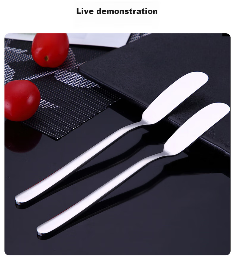 Shihua 304 Stainless Steel Spatula Set of 2, Butter Knife, Cheese Scraper, Jam Knife, Spread Peanut Butter Knife 9