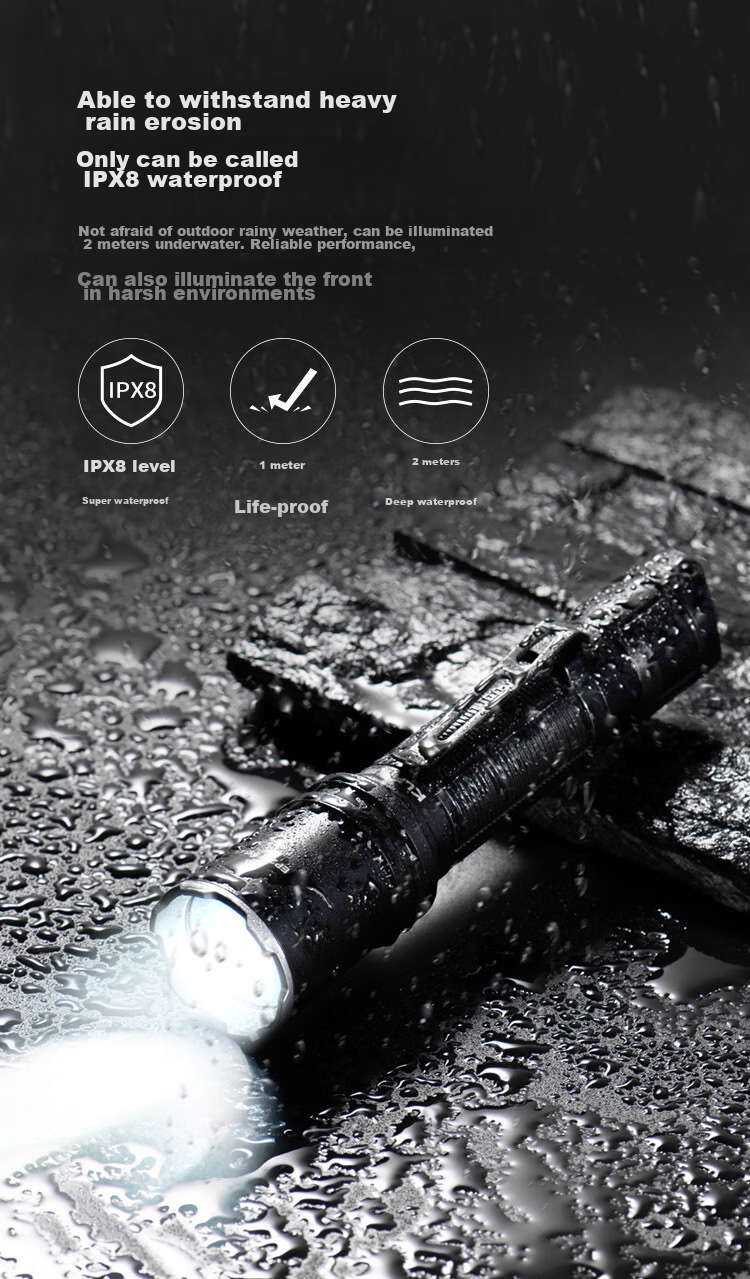 KLARUS EP11 Tactical Flashlight, Self-Defense, High Brightness, Rechargeable, Long Battery Life, Ultra-Bright, Outdoor Portable, Long-Range 4