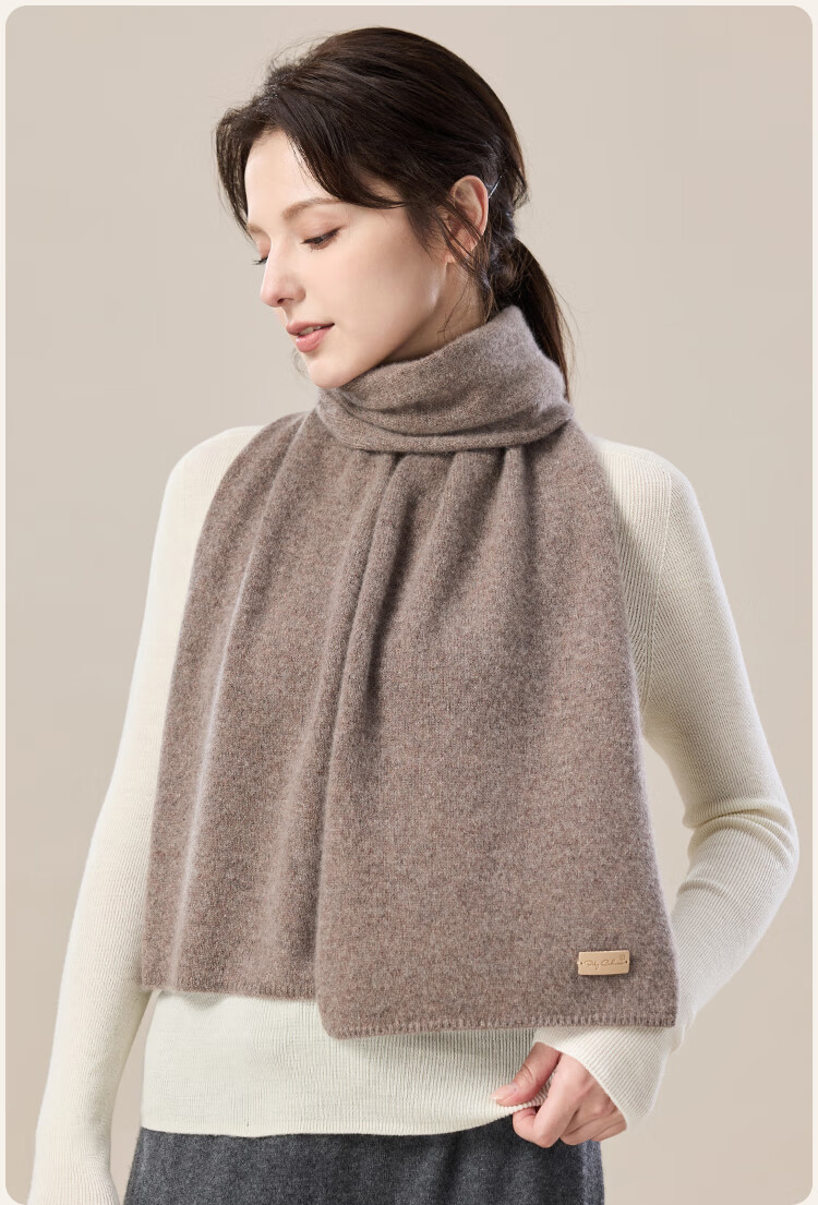 JIUMU 100% Cashmere Scarf for Women, Autumn And Winter Warm Neck Warmer, Gift for Women And Mothers, National Day And Birthday Present, Gift Box Set 21