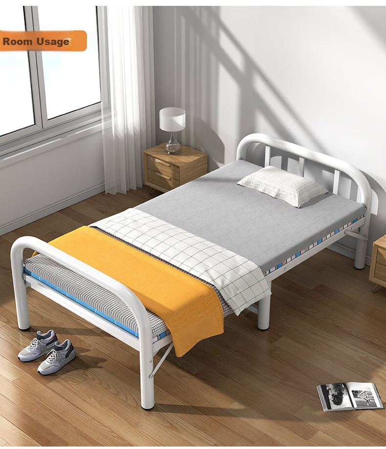Quanpinwu Folding Bed, Single Bed, Nap Bed, Simple Portable Bed for Rental Apartments, Hospital And Home Use, Accompanying Bed, Camp Bed 14