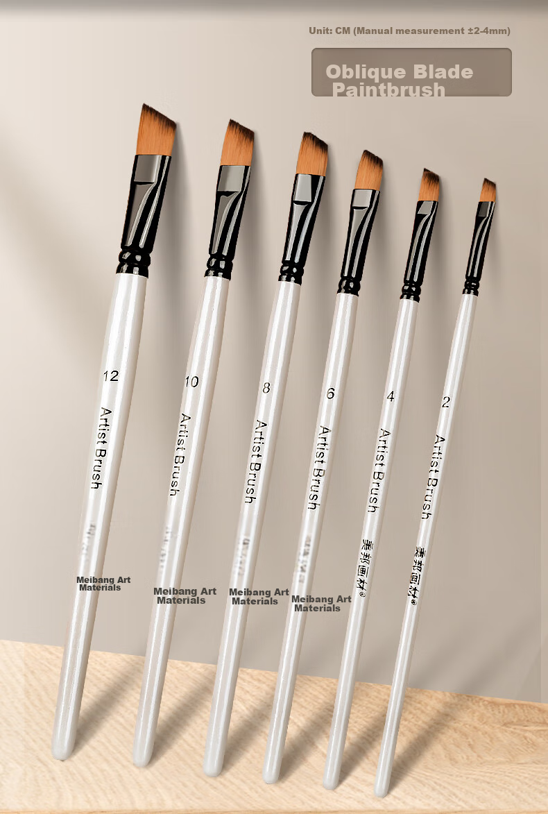 BGI-WAPM Round Brush Set, Art Gouache Brushes, Acrylic Brushes, Professional Art Exam Brushes, Color Painting Brushes for Art Students, Children's Drawing Tools, Nylon Brushes with Long Handle, Sketching Brushes, Marker Drawing Brushes 19