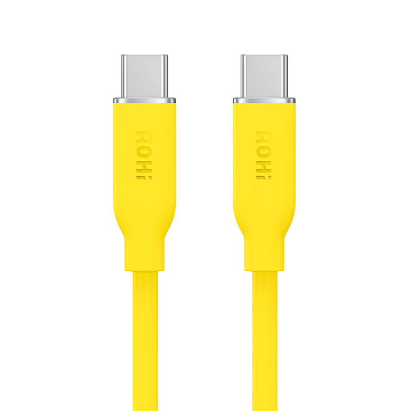 Aohi 140W Dual Type-C Liquid Silicone Skin-Friendly Data Cable, Fast Charging C to C
