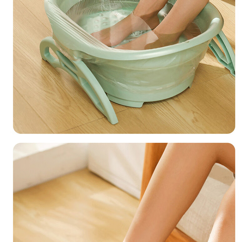 Jiebishi Disposable Foot Bath Bags, 80-Pack, Plastic Bags for Soaking Feet, Thickened Foot Therapy Bags for Wooden Buckets And Foot Wash Basins 21