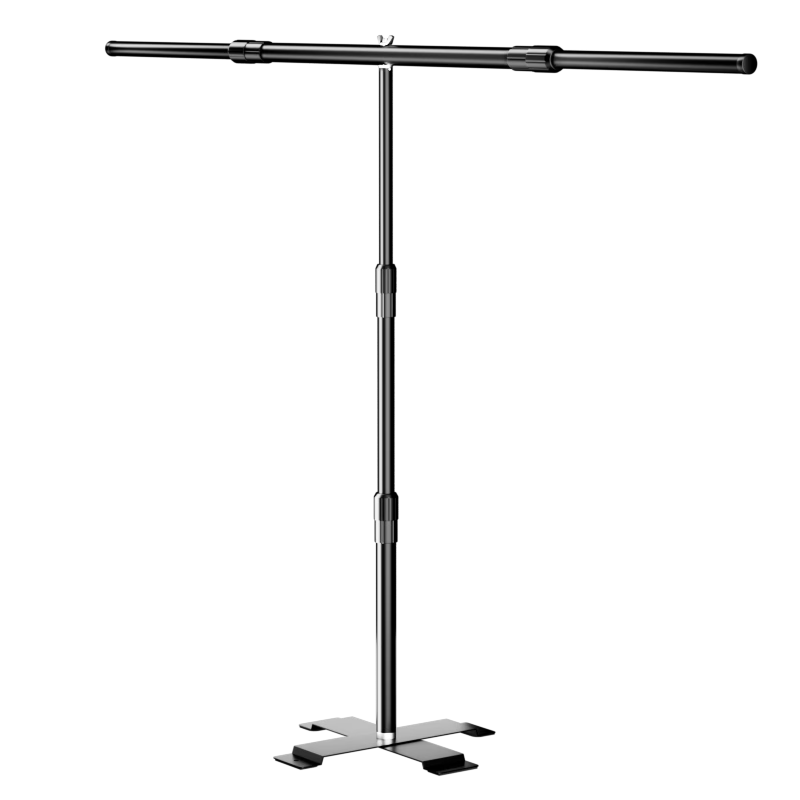 LATZZ Photography Backdrop Stand, 2.4*2 Invisible Fully Extendable T-Shaped Bracket, Live Streaming Green Screen Chroma Key Photo Background Cloth, Alloy Studio Equipment, Shooting Thickened Portable Stand