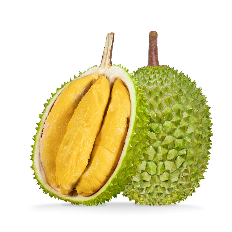 京鲜生马来西亚D197猫山王榴莲冷冻4-4.5斤保4房新鲜水果