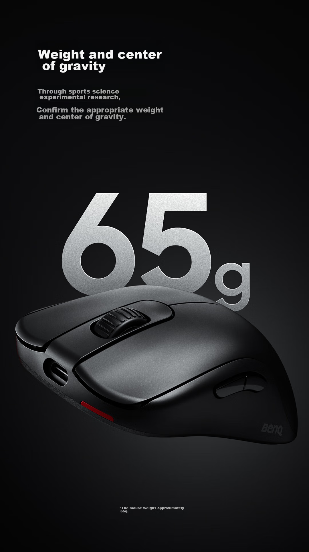 ZOWIE GEAR S2-DW Wireless Mouse Gaming Mouse Short-Throw Design for CS2, PUBG, Valorant Esports Mouse Rechargeable 7