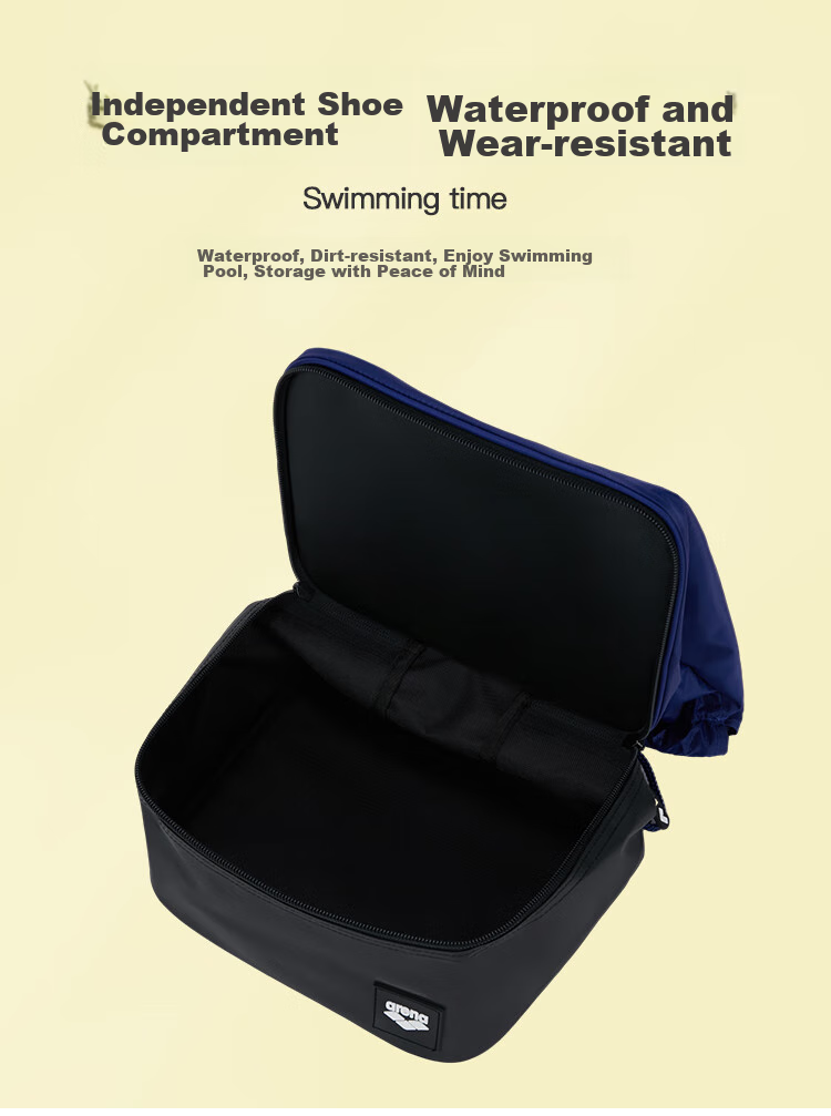 Arena Swimming Storage Bag, Portable Large Capacity, Drawstring Closure Backpack, Wet And Dry Separation, Multi-Compartment Storage for Fitness Training 6