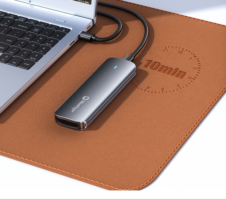 Mihu M.2 NVMe SSD Enclosure, Type-C 3.2 Portable Hard Drive Case, Compatible with Laptops And Apple 16-Inch, External SSD Enclosure with Protective Cover, GN10 22