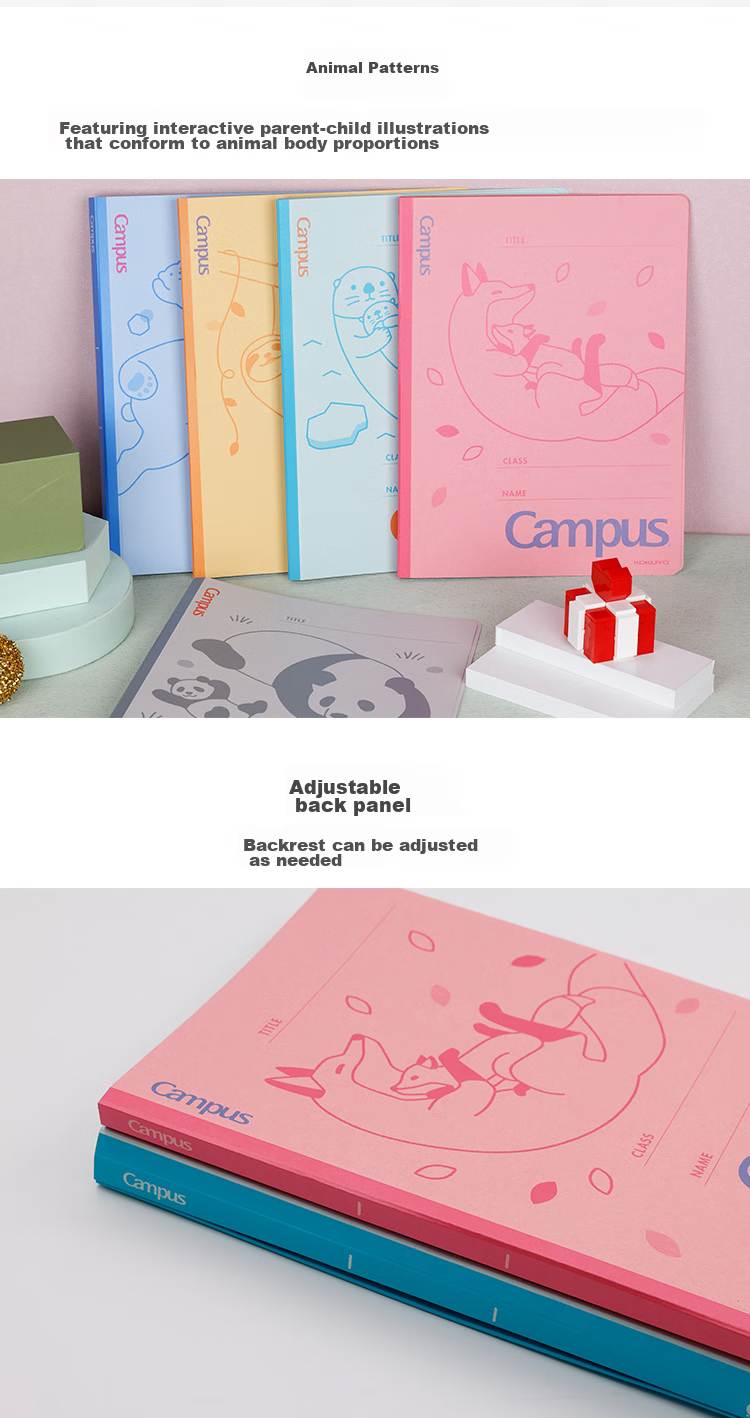KOKUYO Imported Campus Parent-Child Animal Paper Board File Organizer A4-S White Bear 1 Pack FU-CA10 Classification File Folder, All-Net Low Price 4