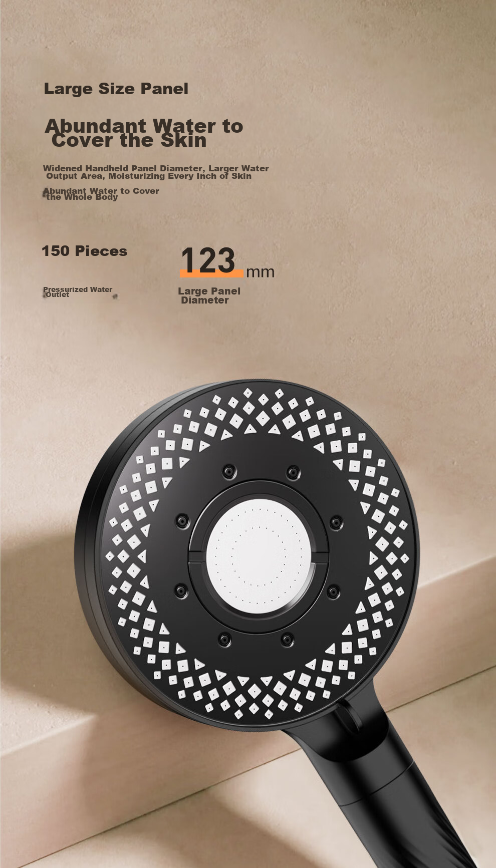 DU PONT Fortune Global 500 Company High-Pressure Shower Head, Single-Head High-Pressure Handheld Shower Head, Pressurized Shower Head 7