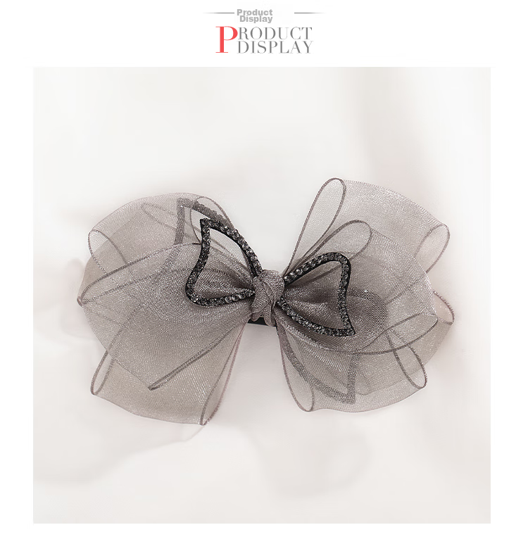CHIMERA Elegant Back-Of Barrette, Gentle Wrinkle Half-Up Hair Clip, Spring Hair Accessory, Women's Birthday Gift 8