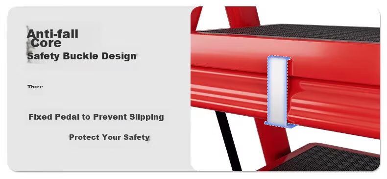 Quanpinwu Ladder, Household A-Frame Ladder, Thickened Iron Ladder, Folding Ladder, Multi-Functional Ladder for Climbing, Indoor Ladder 6