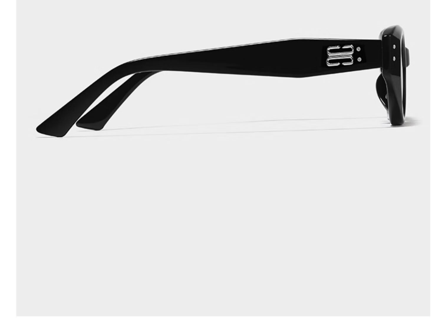 LESCA LUNETIER Vintage Cat Eye UV Protection Sunglasses Wise Black [Atmospheric Stylish Look] 14