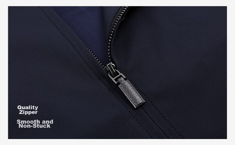 Hodo Jacket for Men, Turn-Down Collar, Comfortable Solid Color, Short Administrative Style, Cadre Style Office Style Coat for Men, B5 Navy Blue, Size 170 26