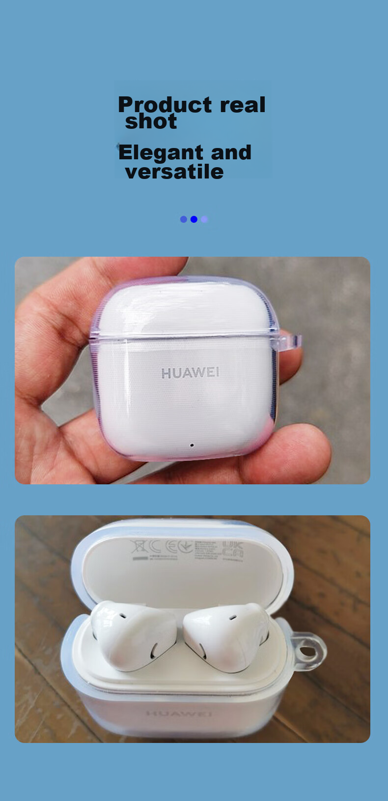 Earphone Protective Case, Suitable for Huawei FreeBuds SE 2/SE 3 Bluetooth Earphones, 4ANC Charging Case Storage Box, TPU Soft Shell Accessory, Shockproof, Transparent 20