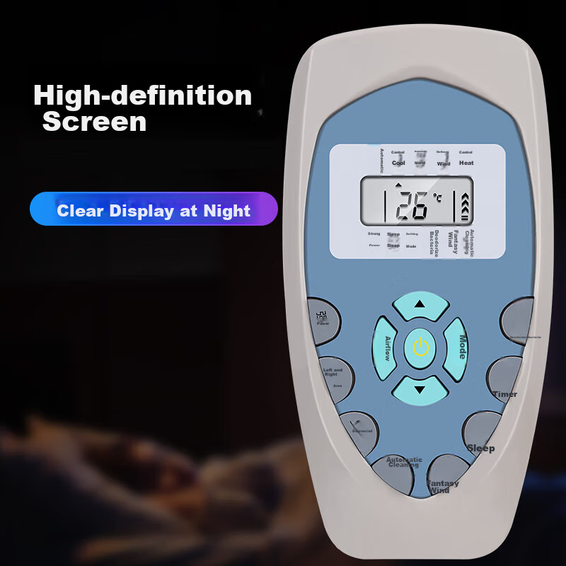 Nichu Universal Remote Control Compatible with Kelon Air Conditioners, All Models KFR-23GW/UQ KF-26GW Wall-Mounted And Floor-Standing Units
