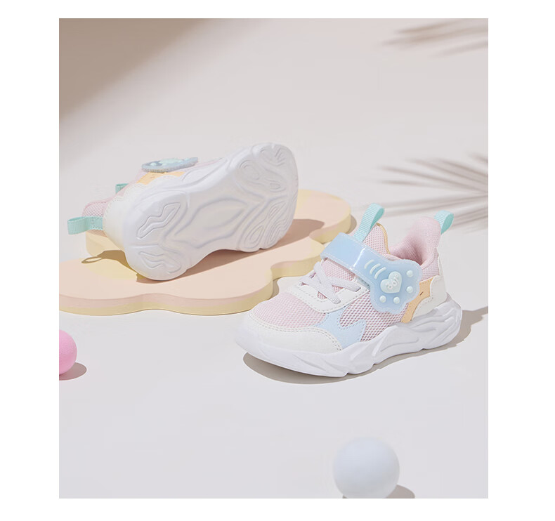 361° Children's Shoes, Spring And Autumn Girls' Lightweight Soft Casual Shoes, Second Stage Walking Shoes, Blue, Size 25 9